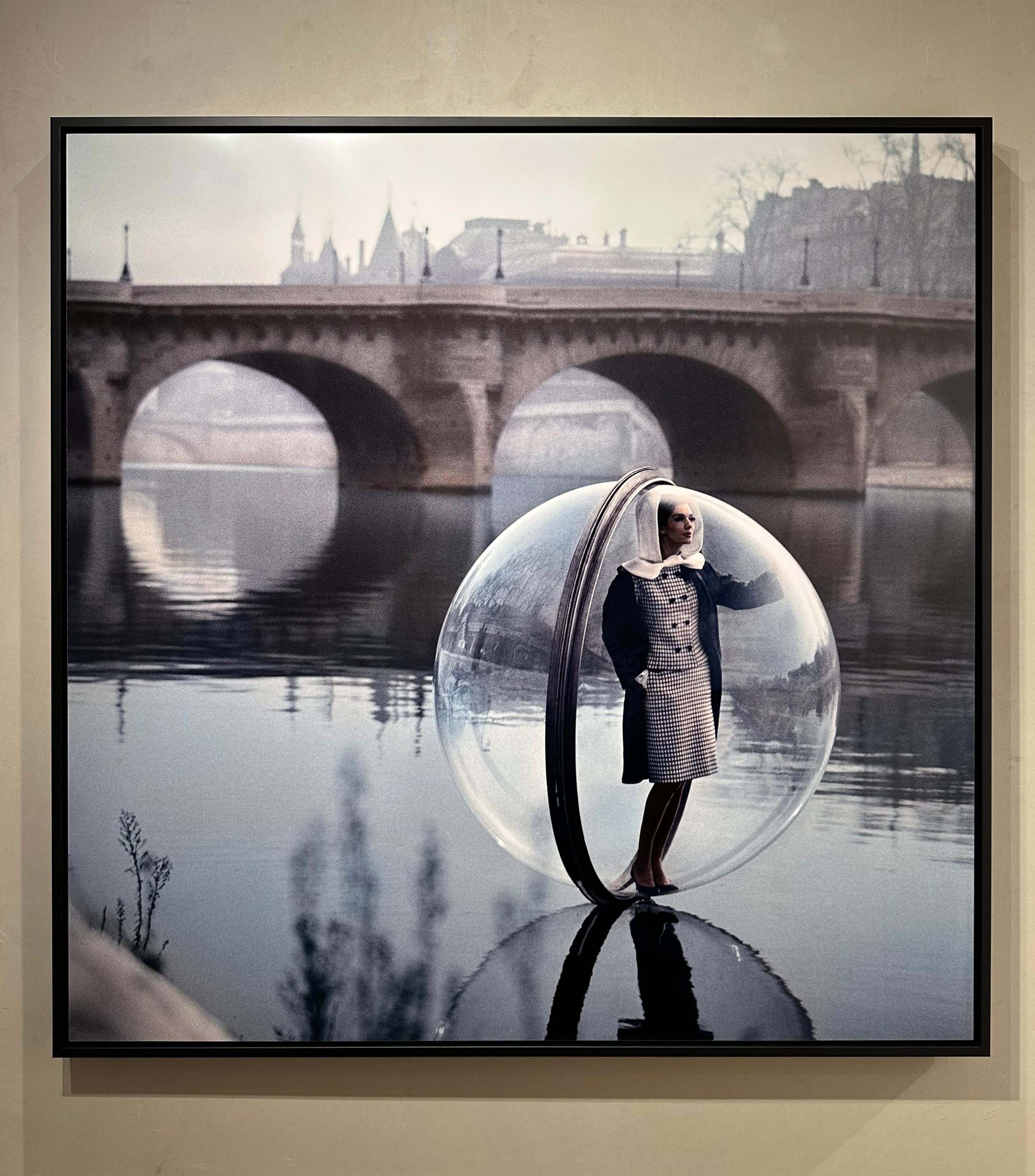 Bubble on Seine - Framed, dye sublimation - Photograph by Melvin Sokolsky