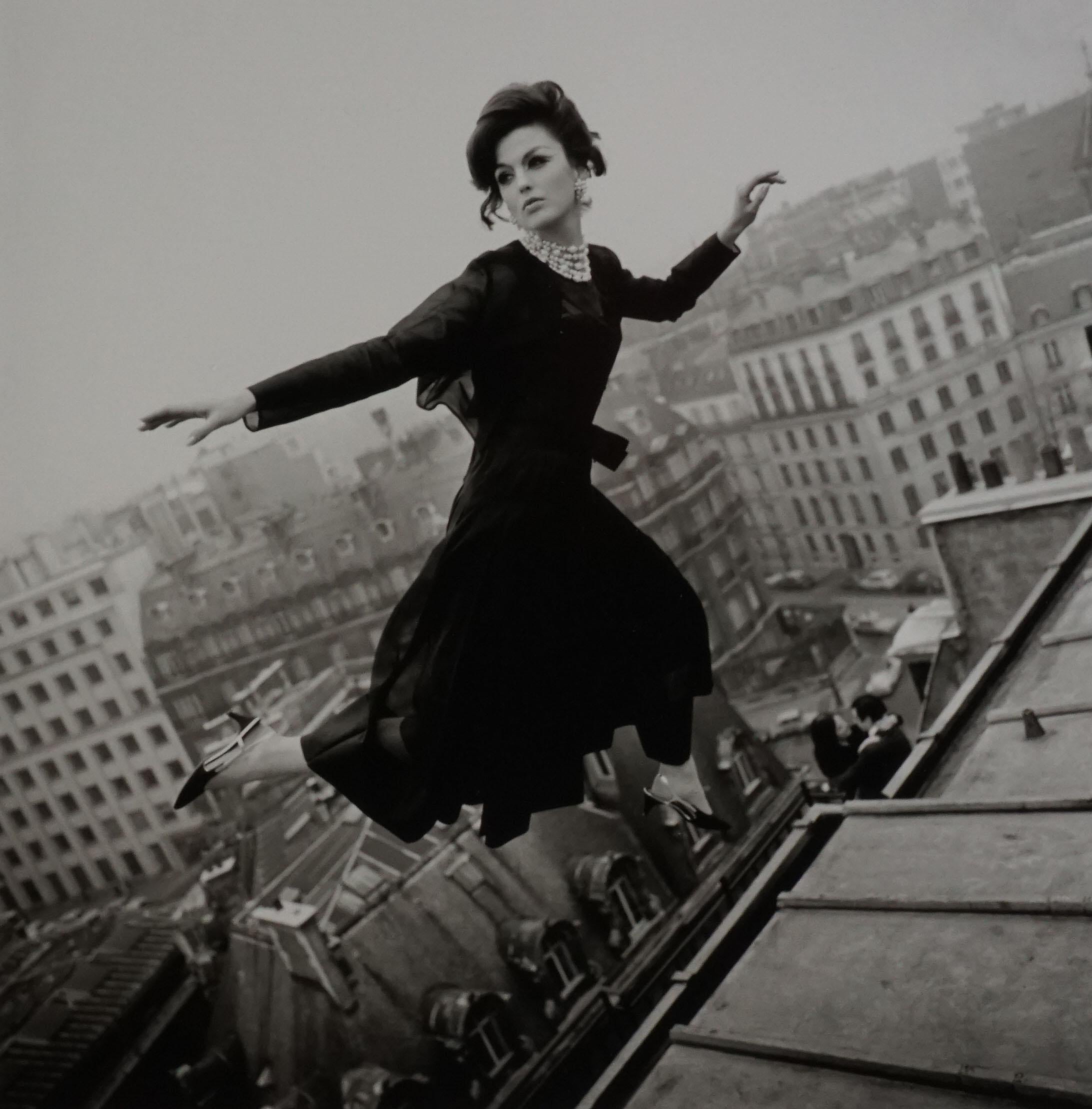 Melvin Sokolsky Black and White Photograph - Fly Dior, Paris 