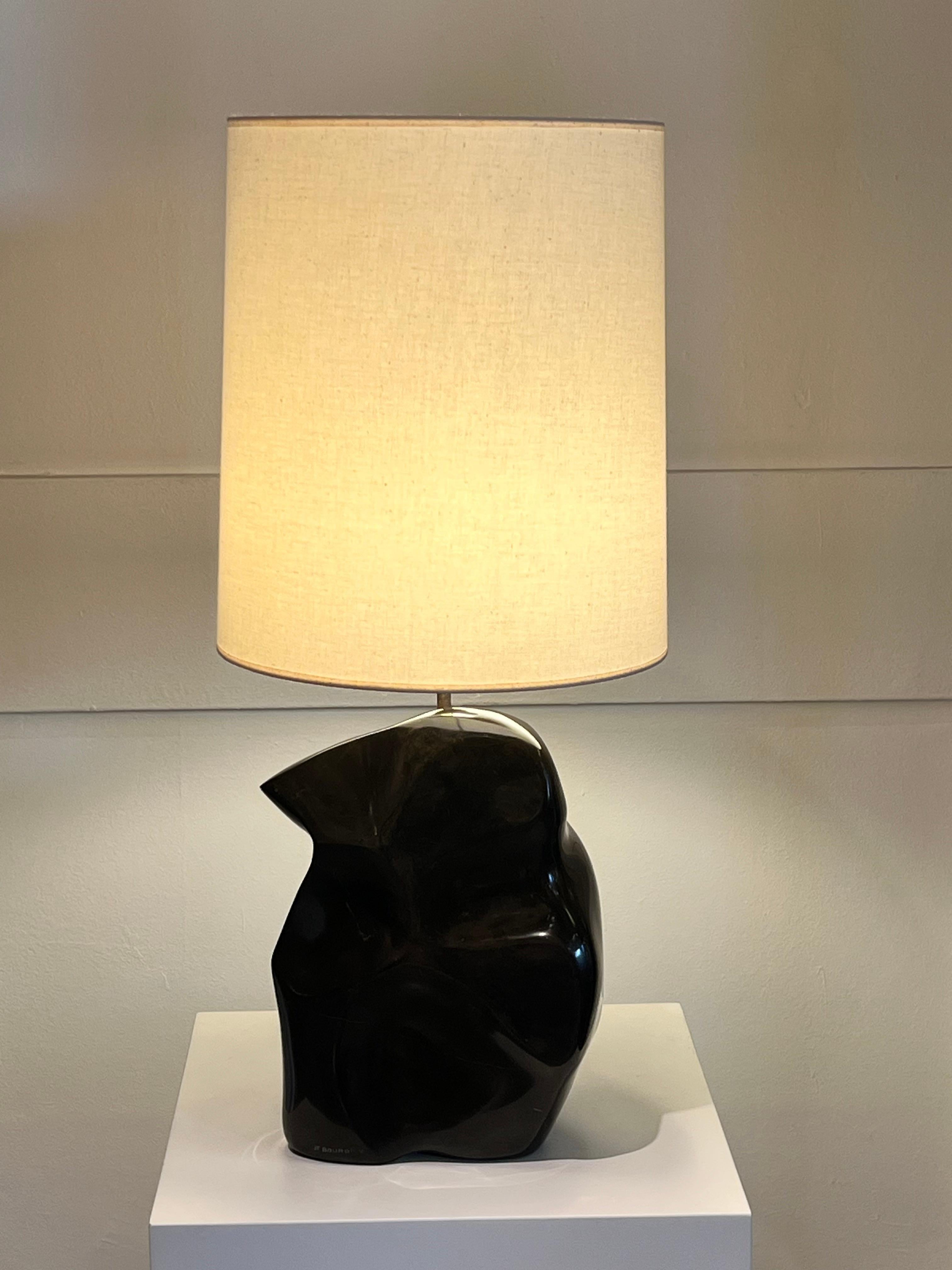 Mem martins marble lamp by Jean-Frédéric Bourdier - signed by the artist 6