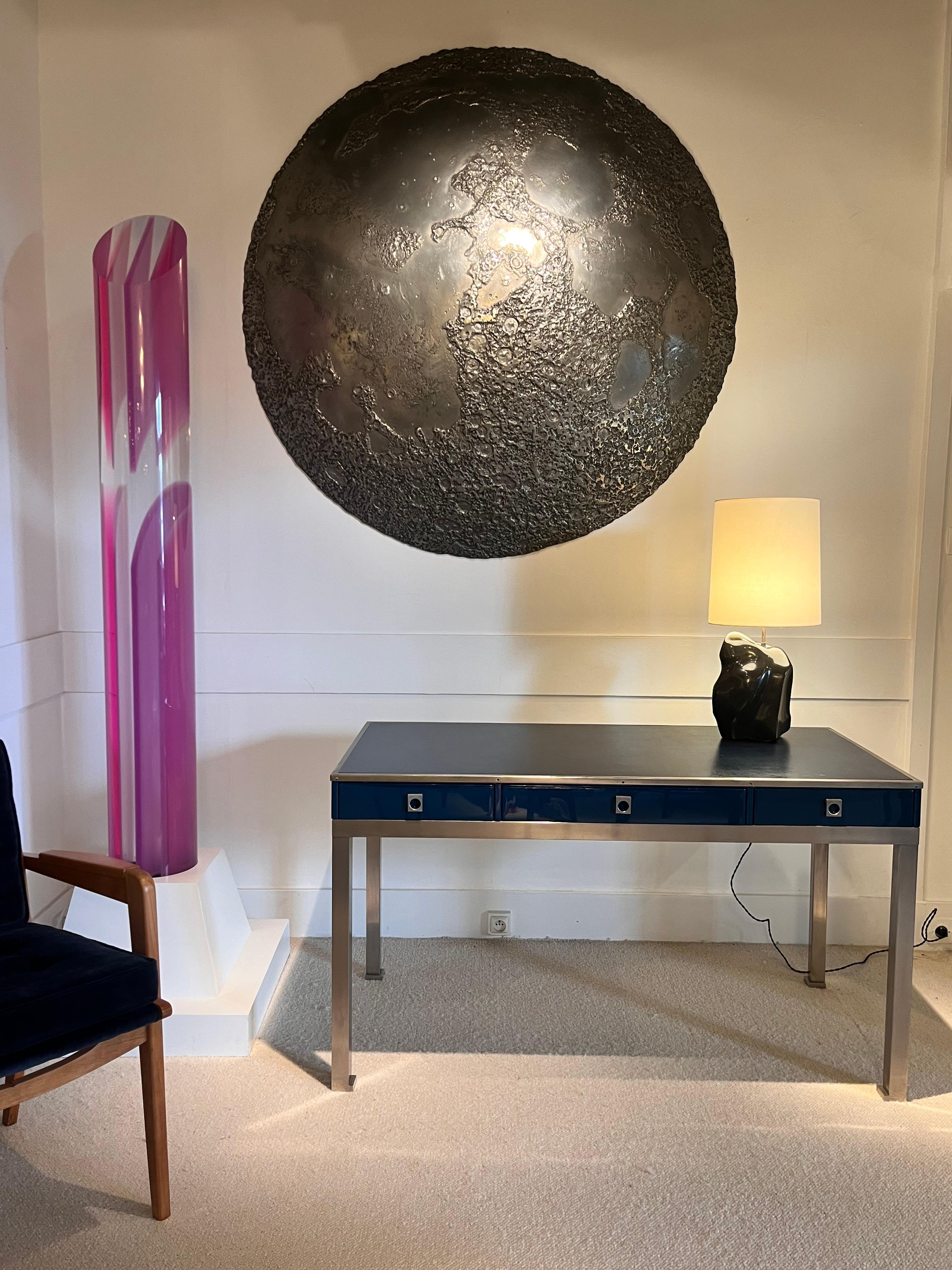 Mem martins marble lamp by Jean-Frédéric Bourdier - signed by the artist 9