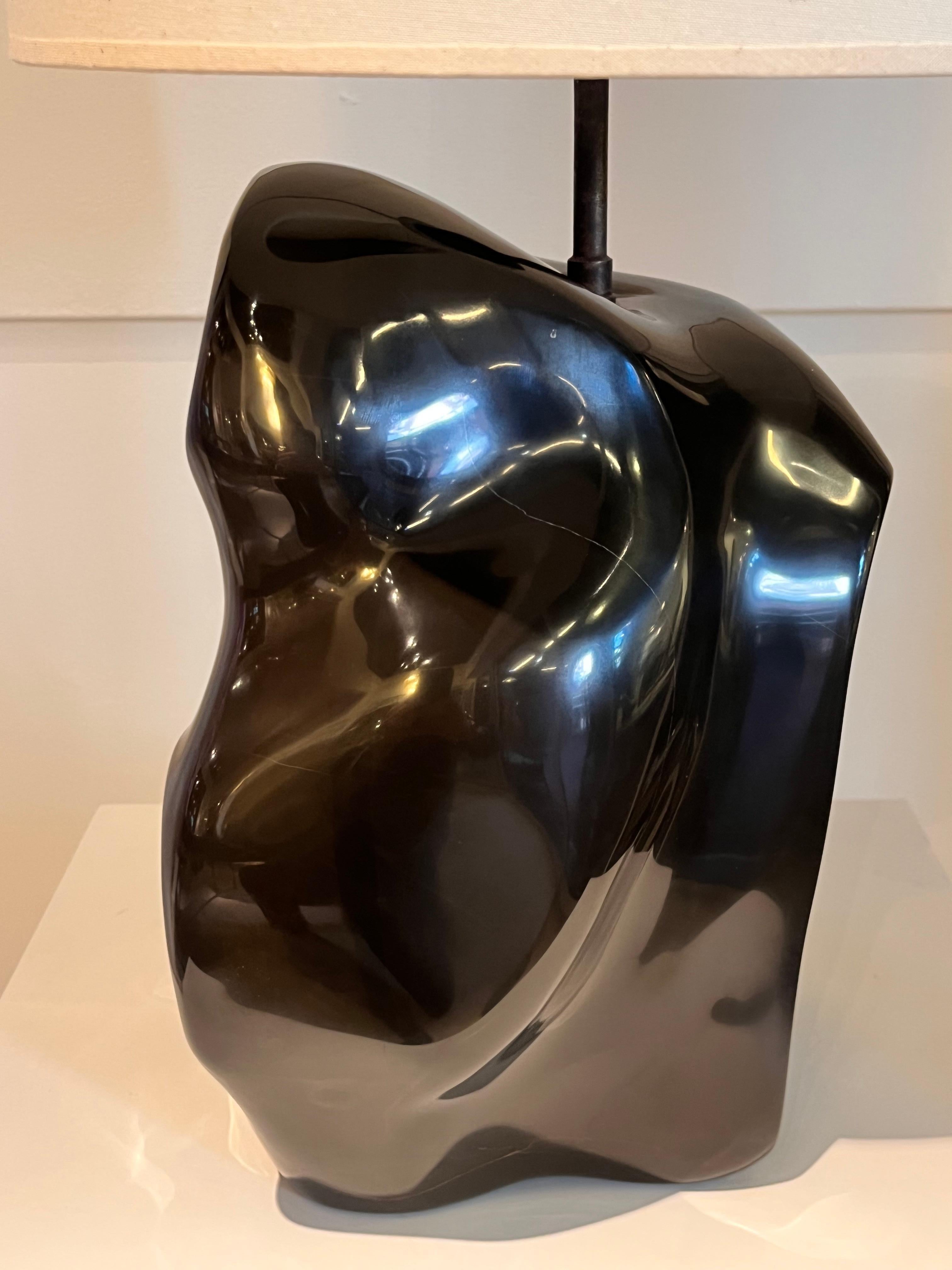 Mem martins marble lamp by Jean-Frédéric Bourdier - signed by the artist 2