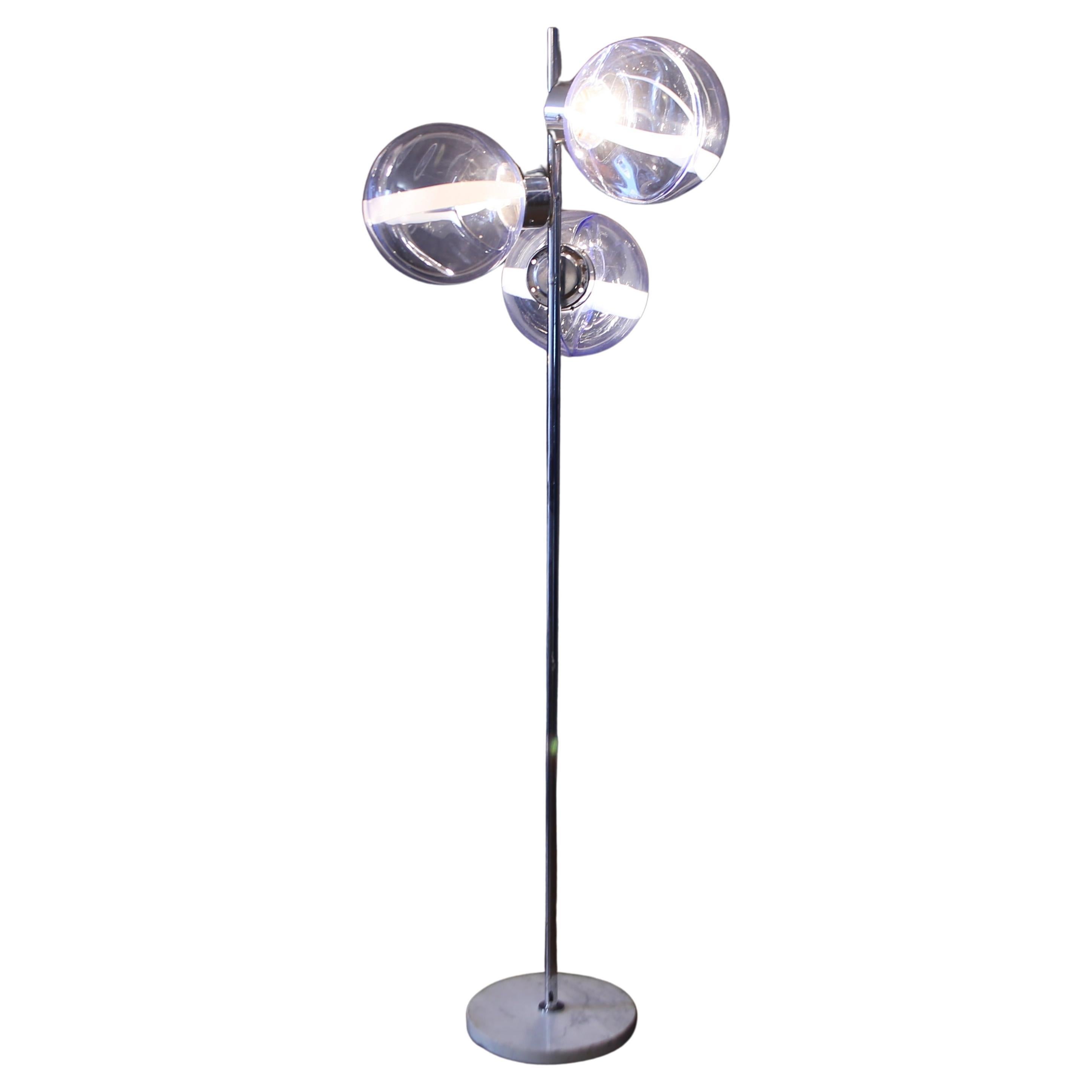 Membrane floor lamp by Toni Zuccheri for Venini, 1960s