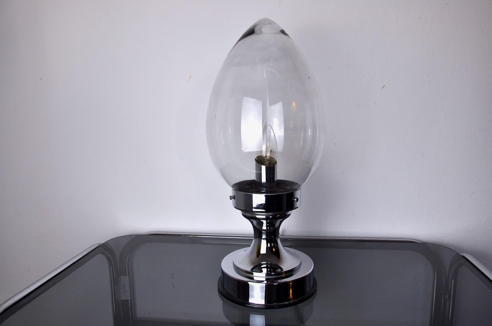Hollywood Regency Membrane lamp in Murano glass, Italy, 1960 For Sale