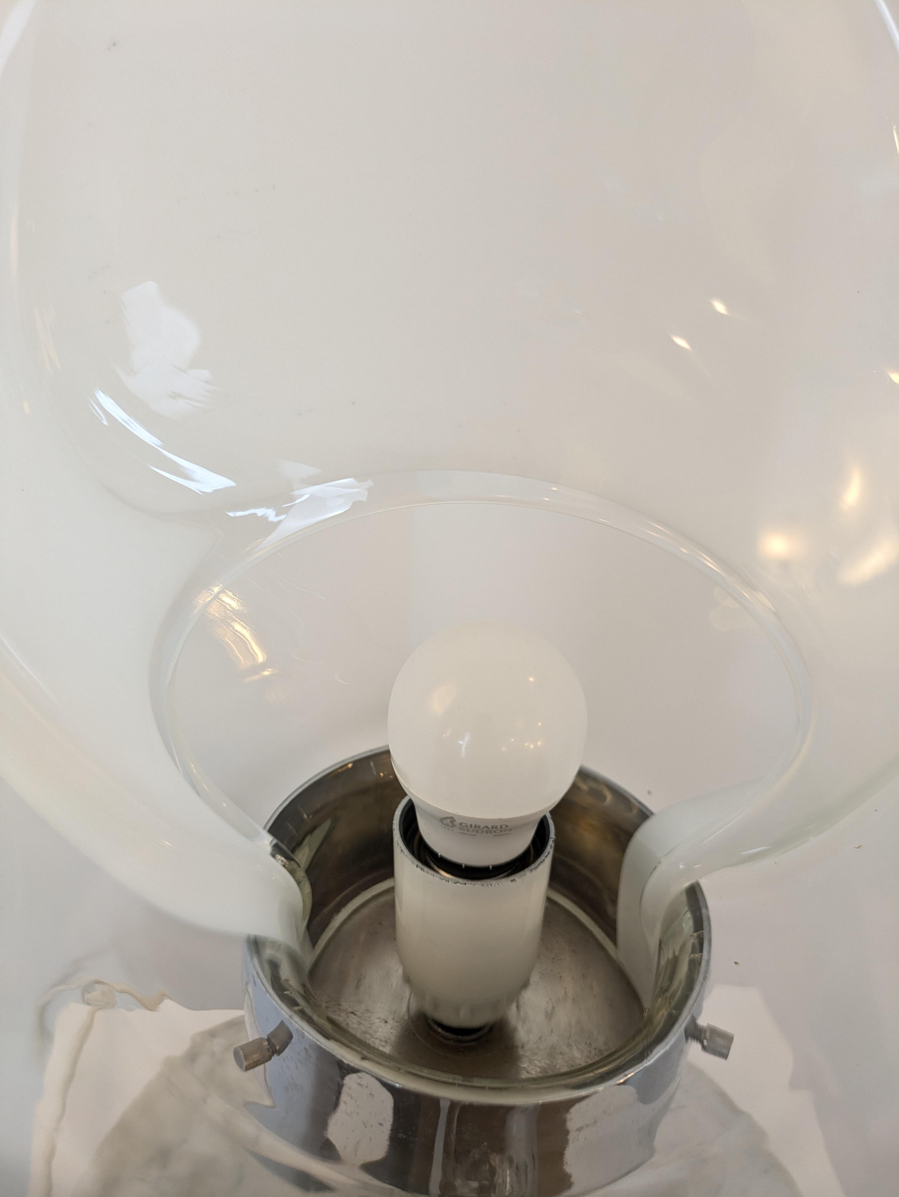 Lampada da tavolo in vetro di Murano 