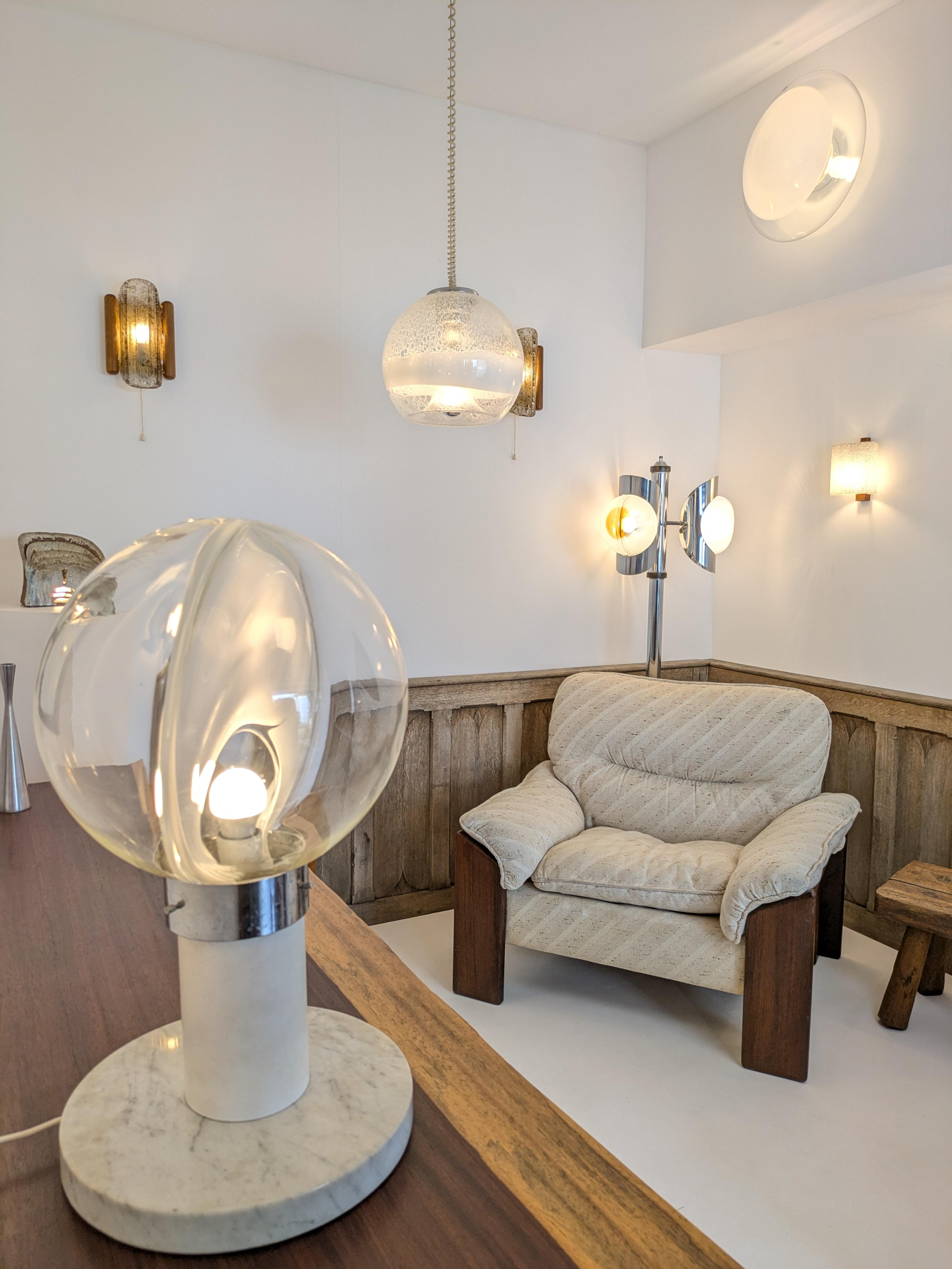 Lampada da tavolo in vetro di Murano 