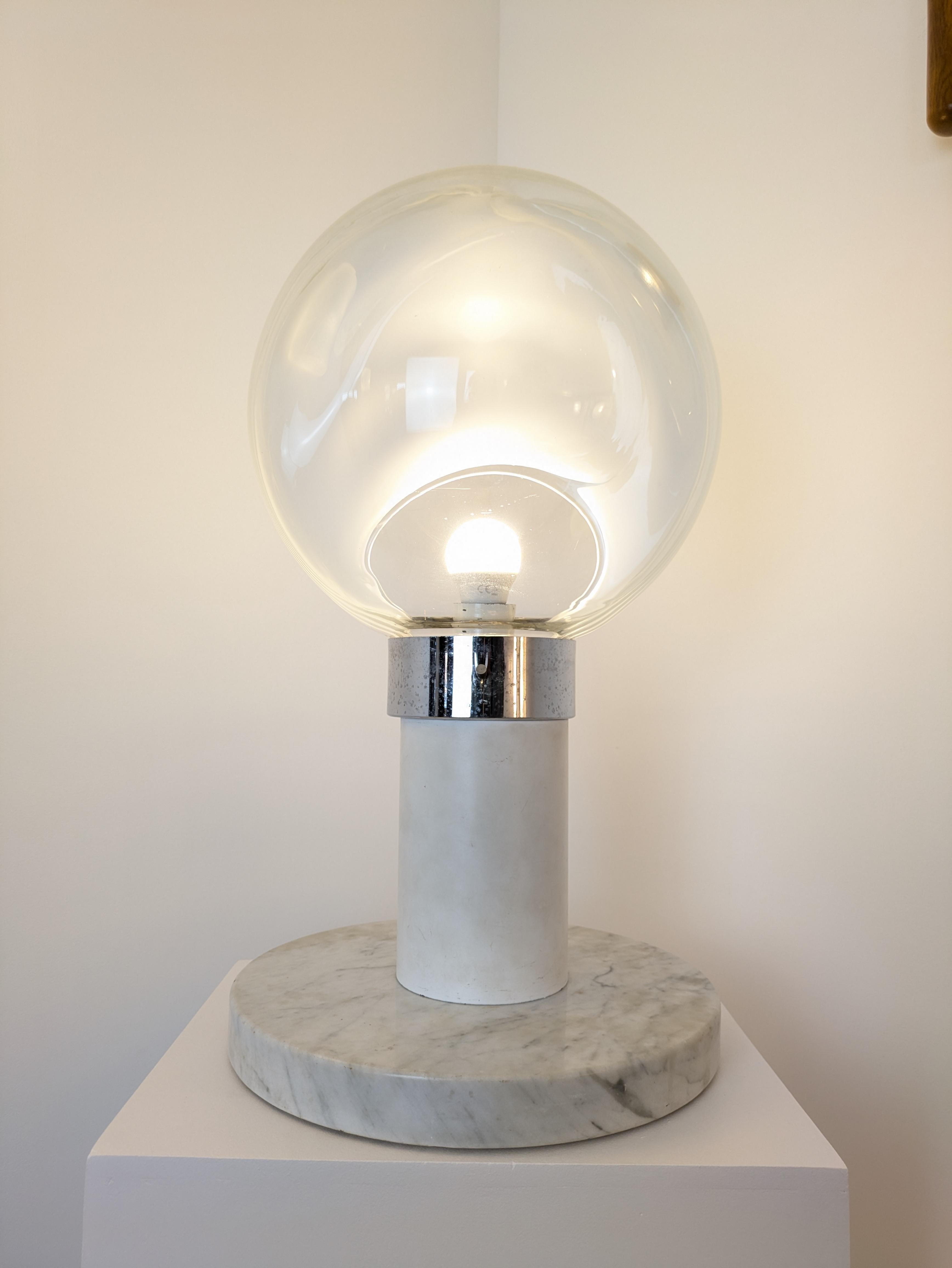 Lampada da tavolo in vetro di Murano 