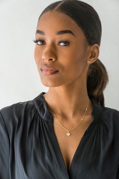 Pendentif à breloques Memento Sun avec pages en or et demi diamants