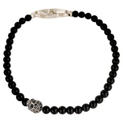 Memento Mori Collection for Men Memento Mori Skull Station Bracelet 4mm