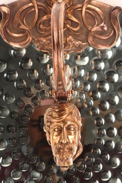 Memento mori mirror, Belgium 1898.