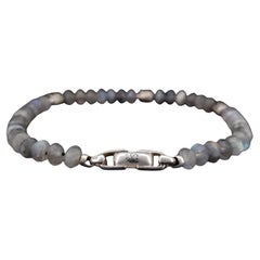 Memento Mori Skull Station Bracelet Sterling Silver