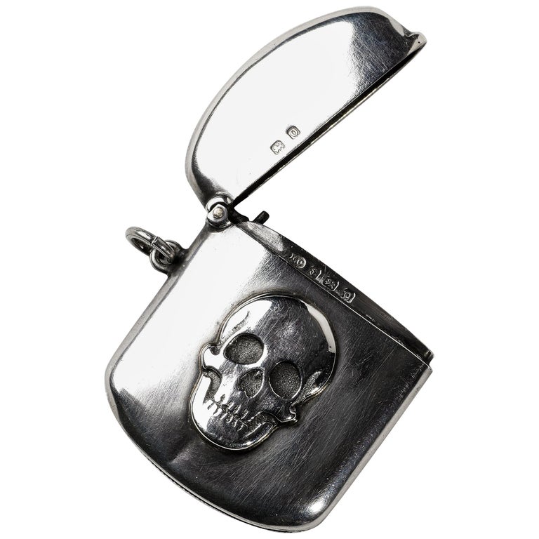 Memento Mori Vesta Case on Chain, 1913 at 1stDibs