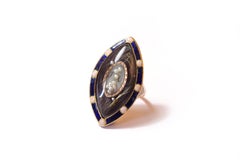 Memento Mourning Ring in Rose Gold 14 Karats