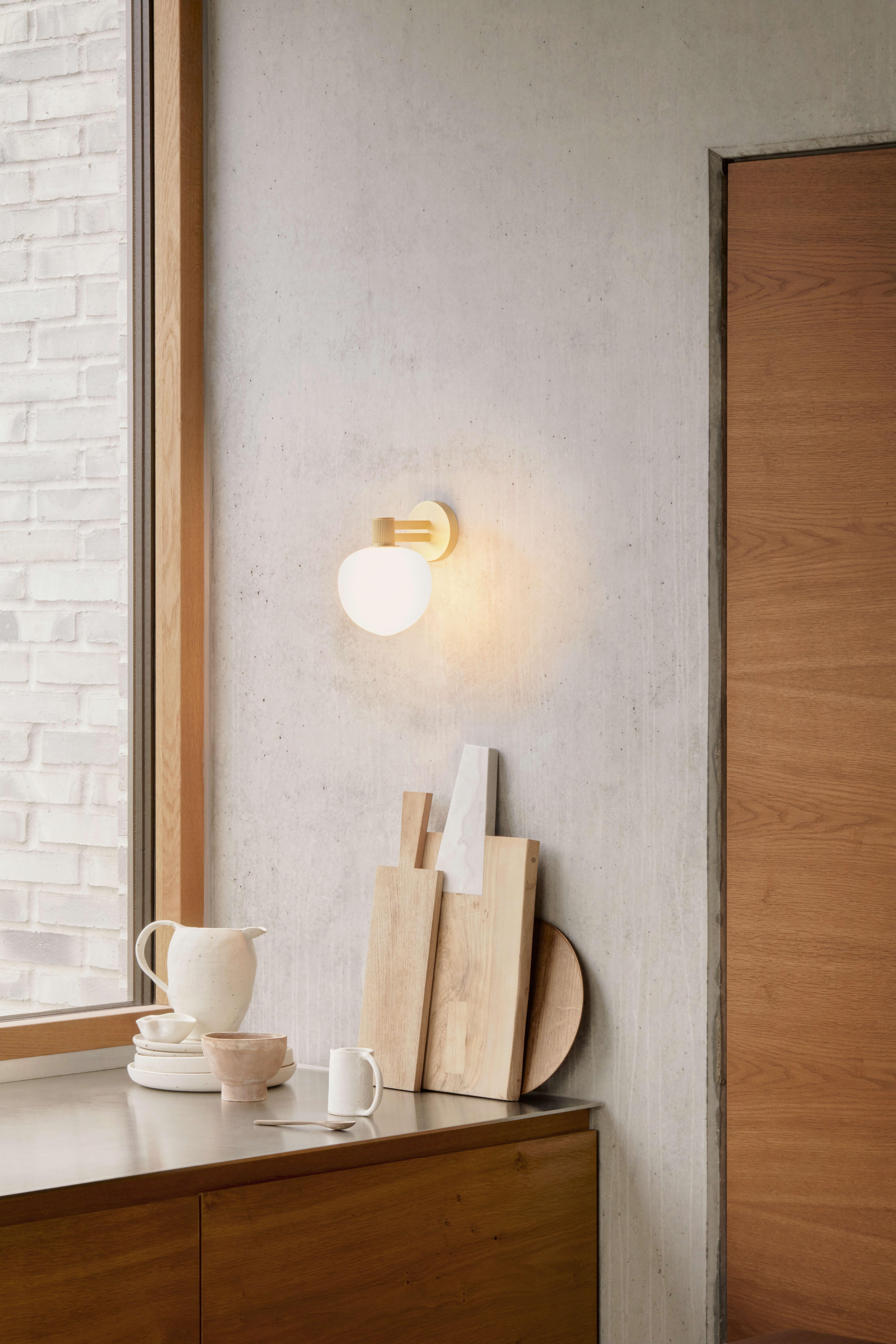 Memoir 120 Wall Lamp signed by GamFratesi for LYFA.

DIMENSIONS
W 16 x D 12 x H 17.8 cm

COLOURS
Black or brass

2,5 m black/white plastic cord with switch
Socket: G9
Max wattage: 28 Watt
Energy class: The luminaire is compatible with bulbs of