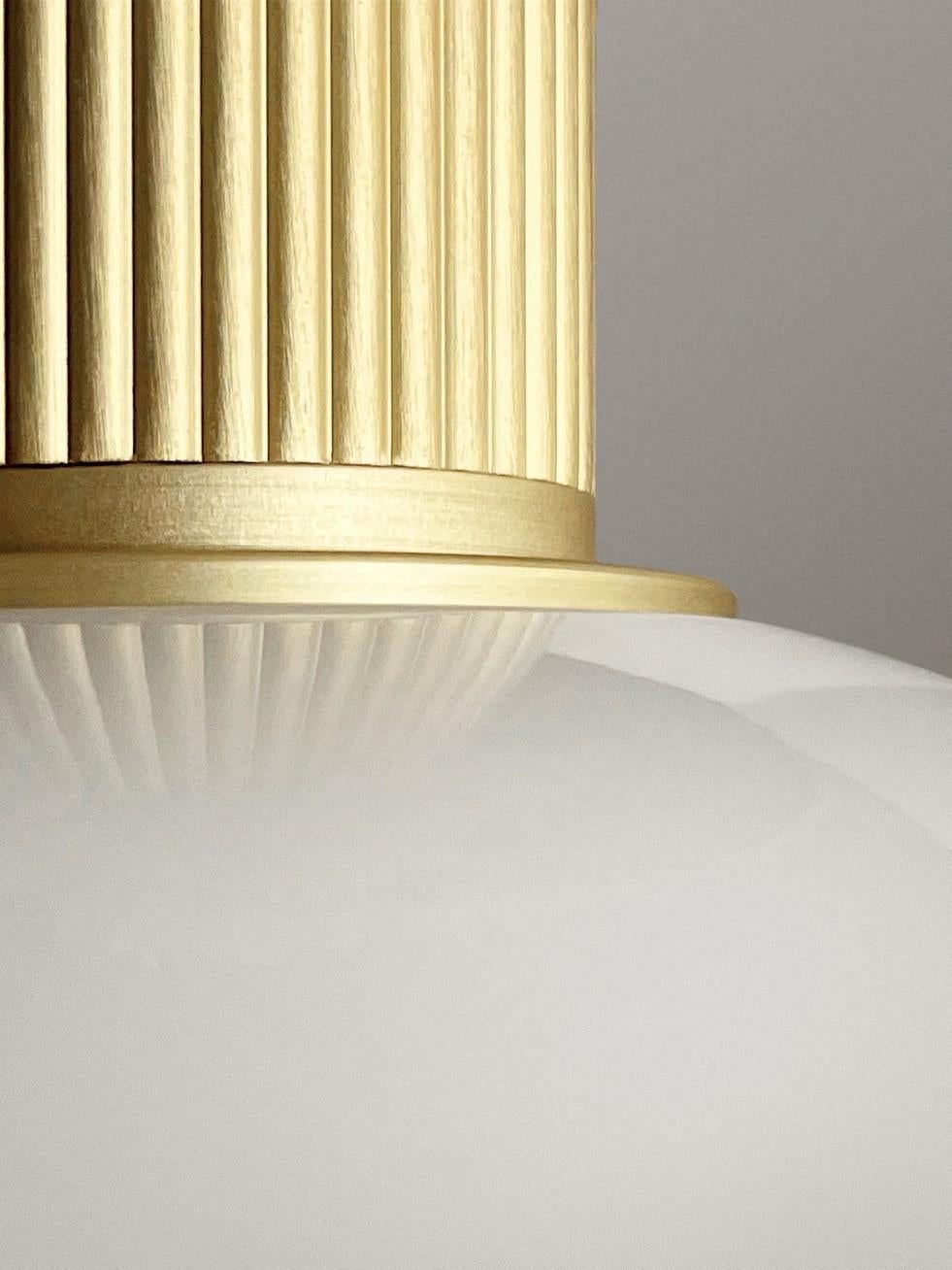 Scandinavian Modern 'Memoir 120' Brass Ceiling Lamp by GamFratesi for Lyfa For Sale