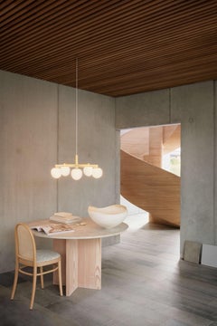 Lustre "Memoir 120" en laiton de GamFratesi pour Lyfa, 5 pendentifs