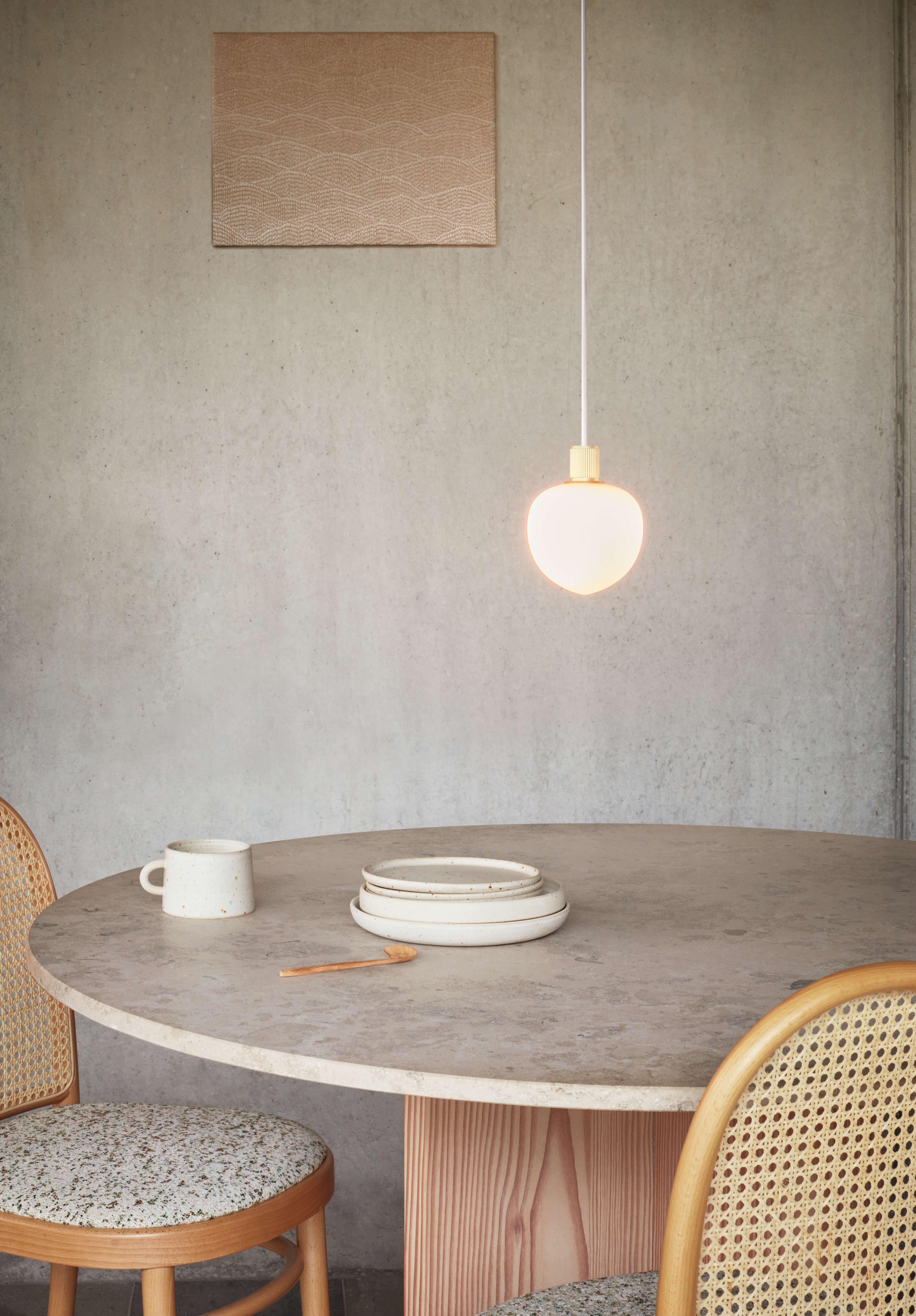 Memoir 120 Pendant Lamp signed by GamFratesi for LYFA.

DIMENSIONS
W 12 x D 12 x H 16.8 cm

COLOURS
Black or brass

Textile wire (white) 600cm
Socket: G9
Max wattage: 28 Watt
Energy class: The luminaire is compatible with bulbs of energy classes A++