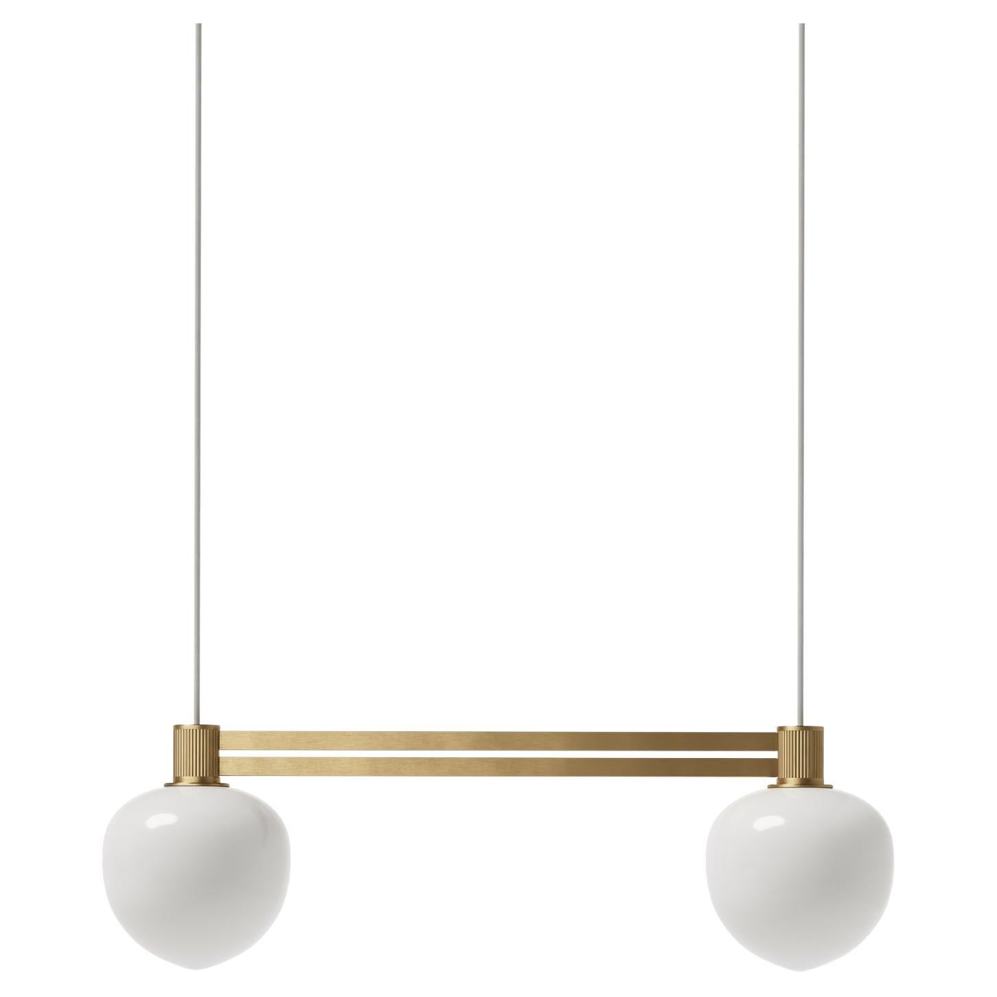 'Memoir 120' Brass Pendant Lamp by GamFratesi for Lyfa, Side by side For Sale