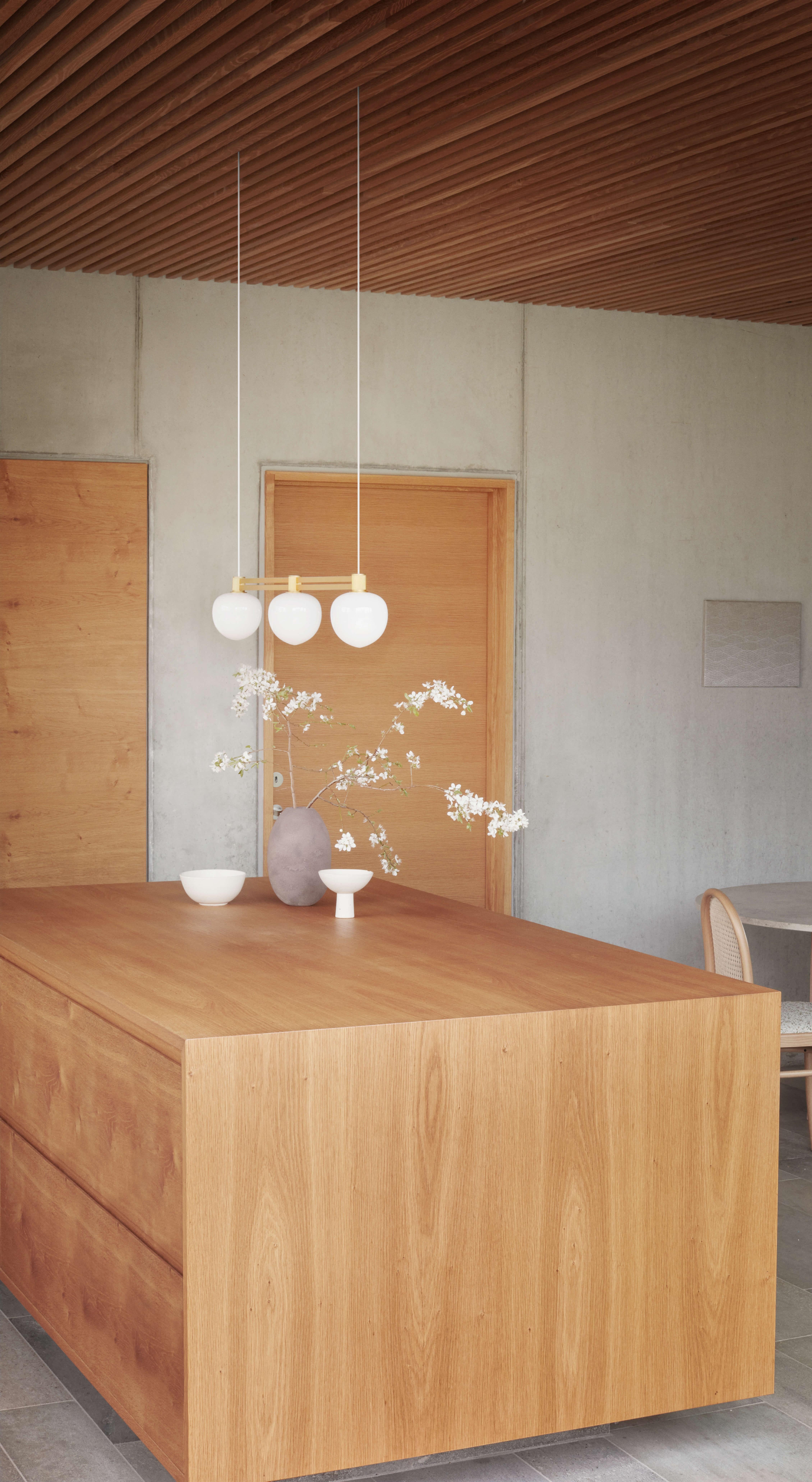 'Memoir 120 III' Brass Ceiling Lamp by GamFratesi for Lyfa Danés en venta