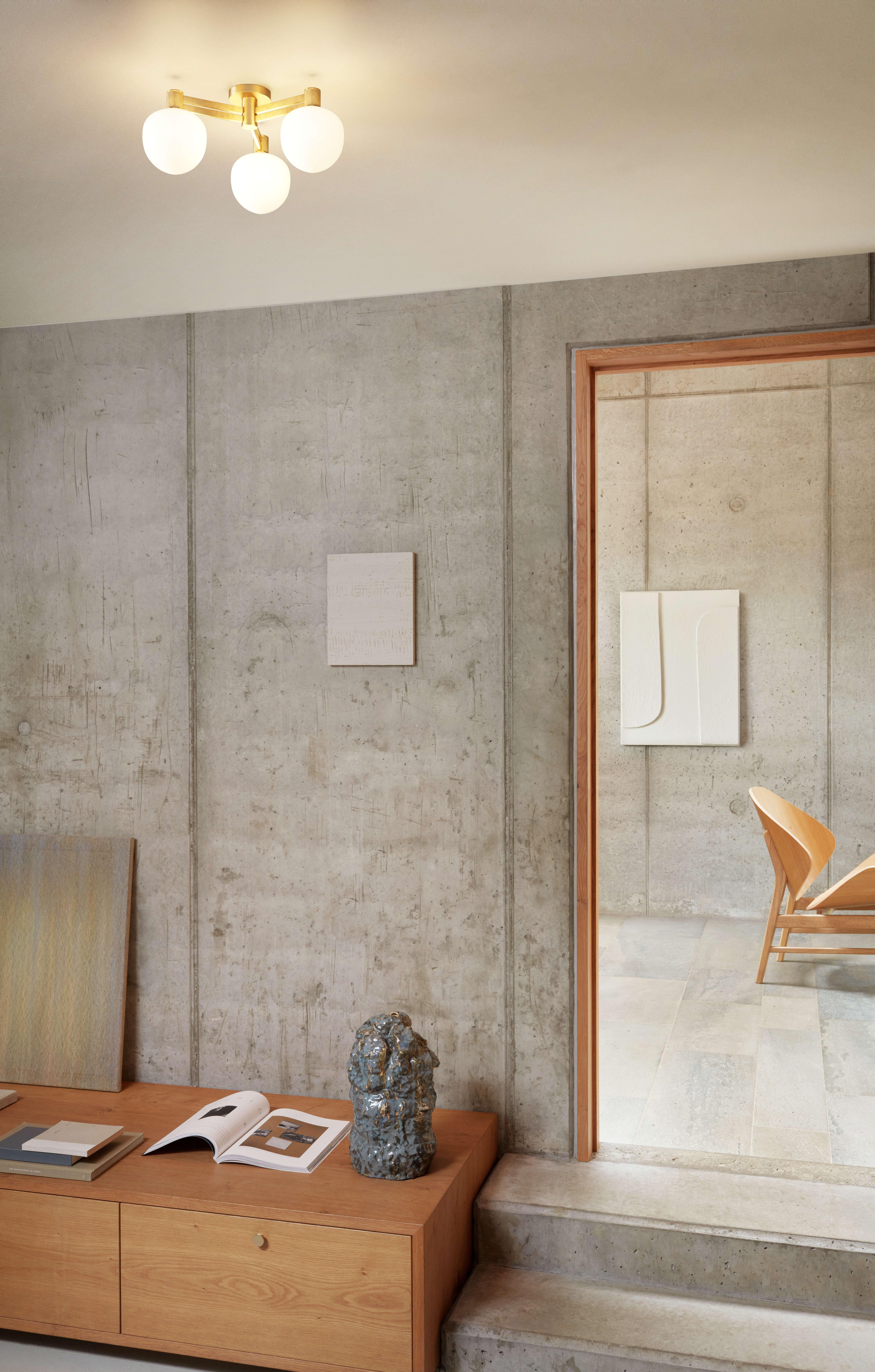 'Memoir 120 III' Brass Ceiling Lamp by GamFratesi for Lyfa Latón en venta
