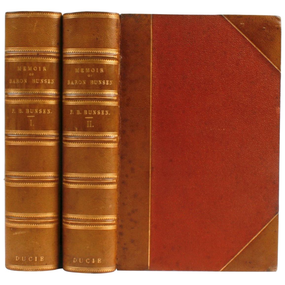 Mémoire du baron Bunsen par Frances Baroness Bunsen, première édition, 1868