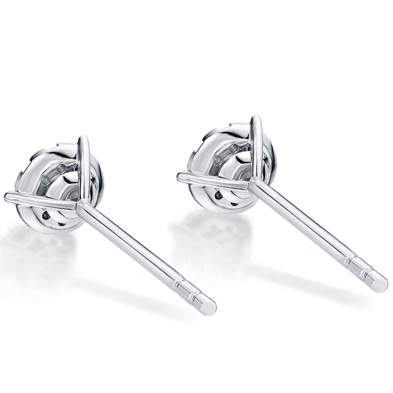 Memoire Bouquet Collection Diamond Stud Earrings 1.33ctw with 6 Carat TW 