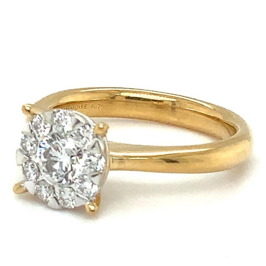 Modern Memoire Bouquet Collection Ring 18k Yellow Gold Bouquet Collection For Sale