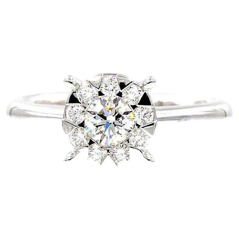 Memoire Bouquets Collection Engagement Diamond Ring 0.65 ctw  Looks Like a 2 cts For Sale