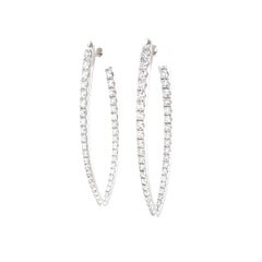 Collezione Memoire Imperial Hoop Diamond 2,46cts, orecchini incastonati in 18k