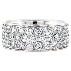 Memoire Collection Pavé Silk Half Round Diamond Band 2.27ctw set in Platinum