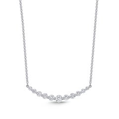 Memoire Diamant Classic Smile Halskette 1ct. TW. Set aus 18 Karat Weißgold
