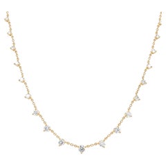 Memoire Essential Collection Diamond Necklace Set in 18k Yellow Gold