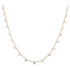 Memoire Essential Collection Diamond Necklace Set in 18k Yellow Gold