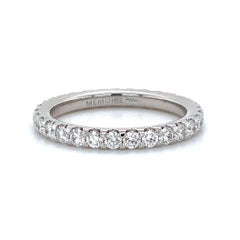 Memoire Odessa Collection 1.04 Carat Diamond Eternity Band Set in Platinum