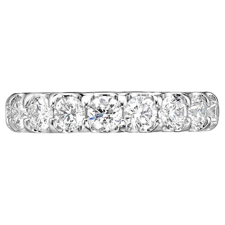 Memoire Odessa Diamond Platinum Band 9 Brilliant Round 1.53ctw For Sale ...
