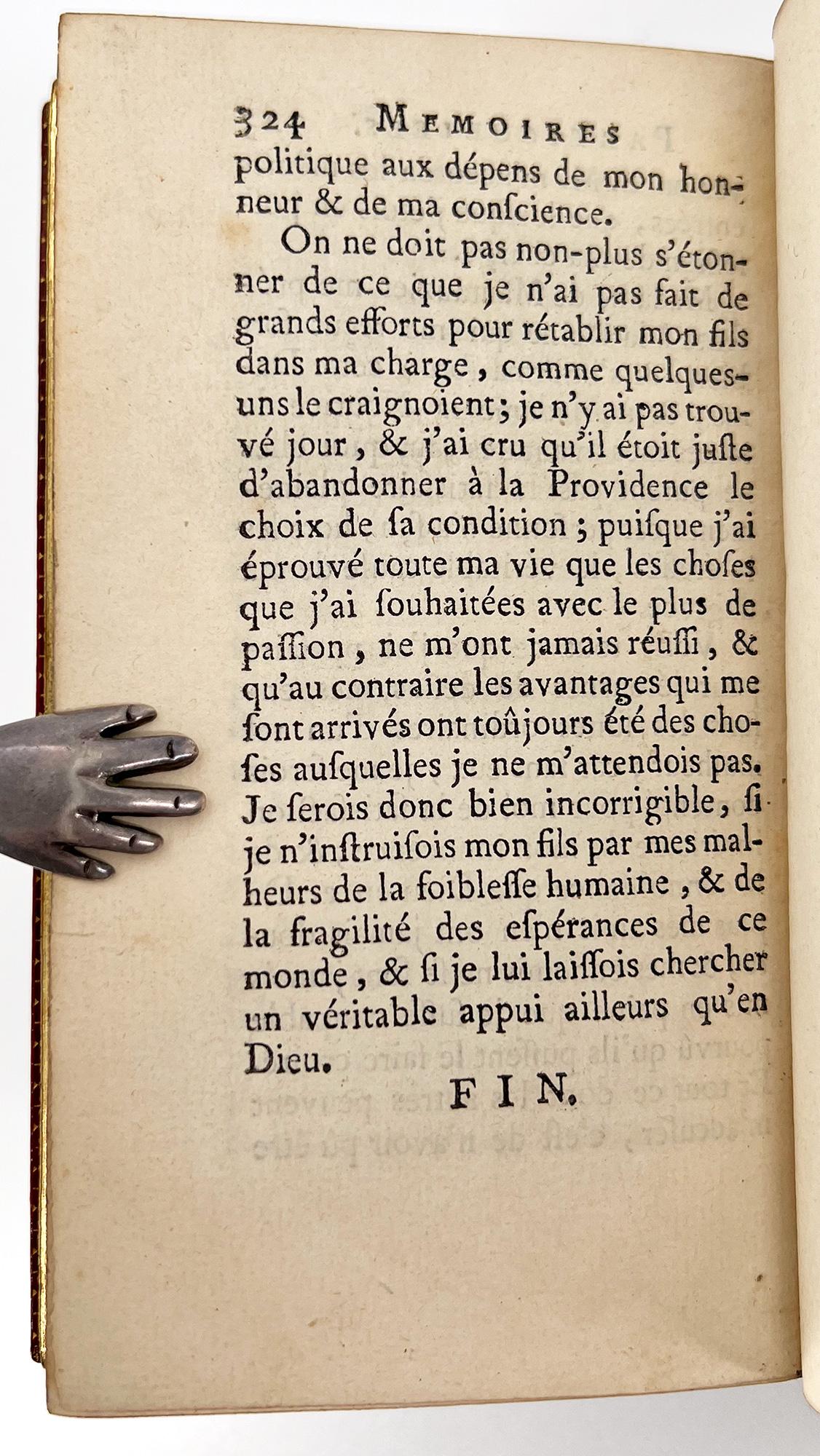 Pelle Memorie di M. de La Porte, primo valletto di camera di Luigi XIV
