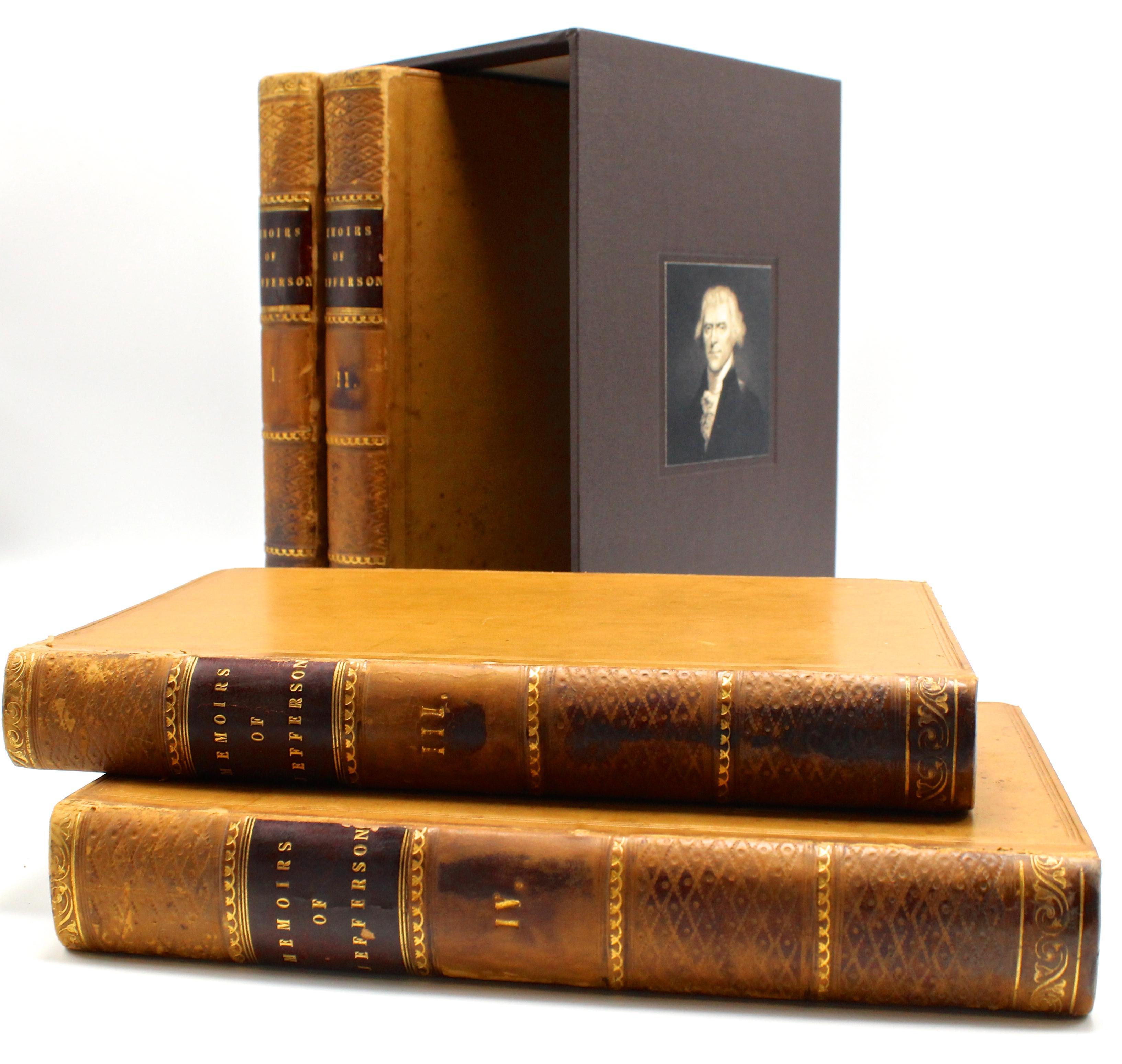 19th Century Thomas Jefferson's Memoirs, First Edition, 4 Vols., 1829