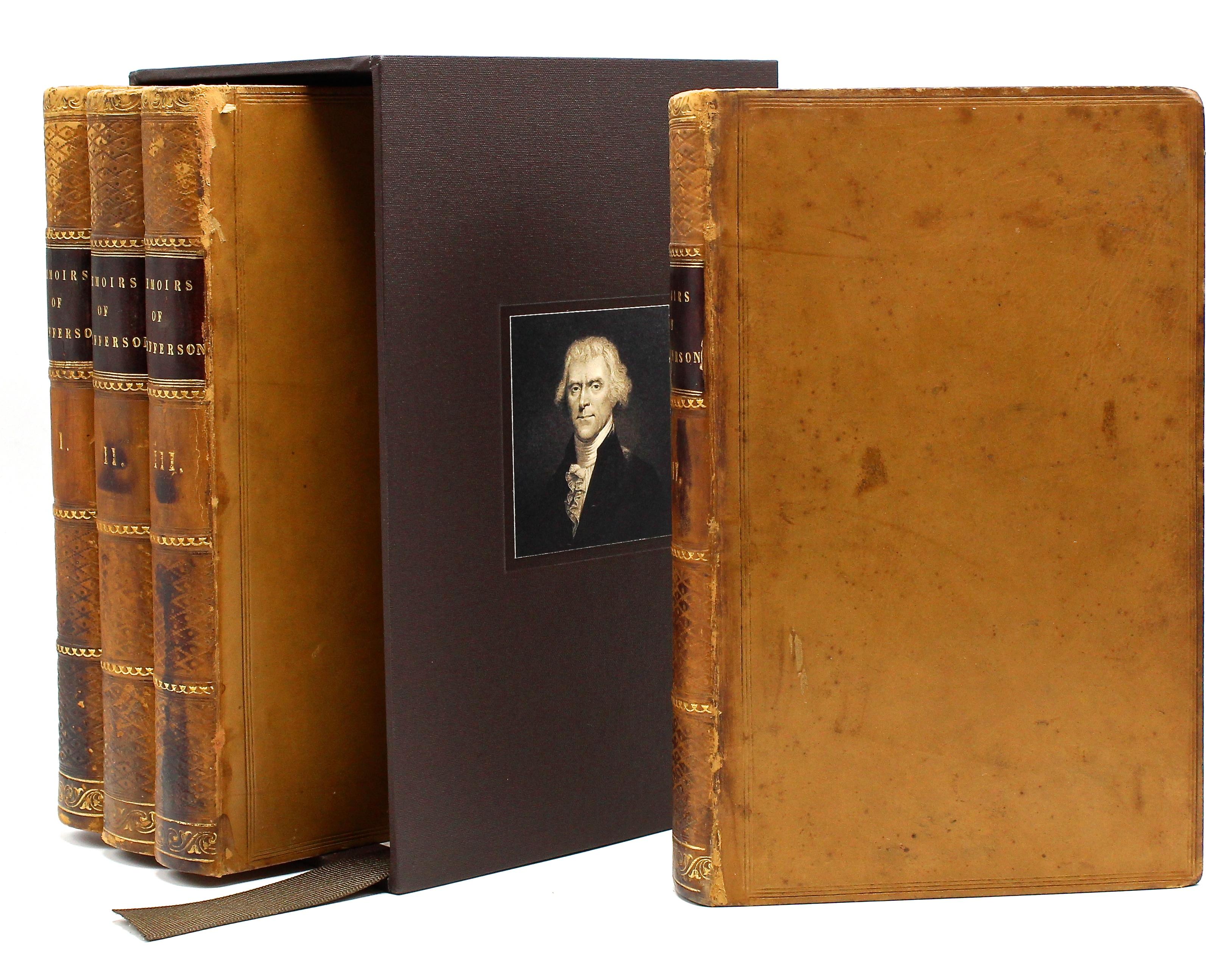 Thomas Jefferson's Memoirs, First Edition, 4 Vols., 1829 1