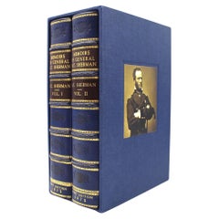 Vintage Memoirs of General William T. Sherman, First Edition, Two-Volume Set, 1875