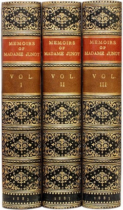 Memoirs of Madame Junot Duchesse D'Abrantes, 3 Vols. 1883, Leather Bound
