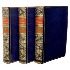 Memoirs of Madame Junot Duchesse D'Abrantes, 3 Vols. 1883, Leather Bound