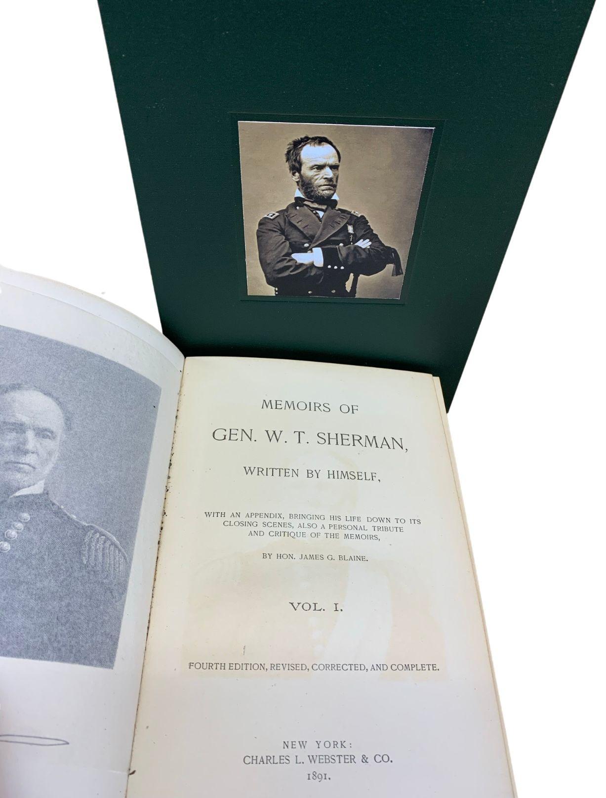Late 19th Century Memoirs of William T. Sherman, 2-Volume 
