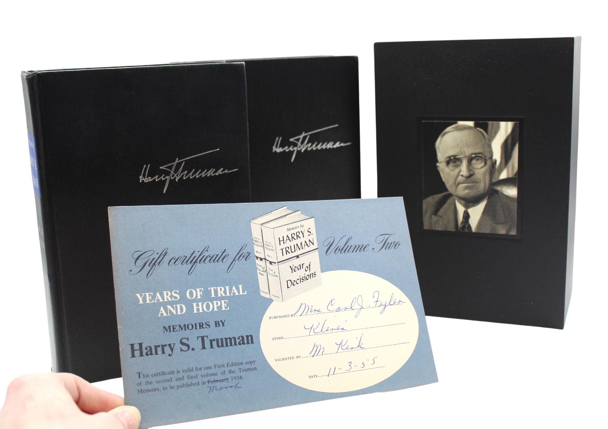 Memoirs: Year of Decisions and Years of Trial and Hope, Signed by Harry Truman For Sale 3