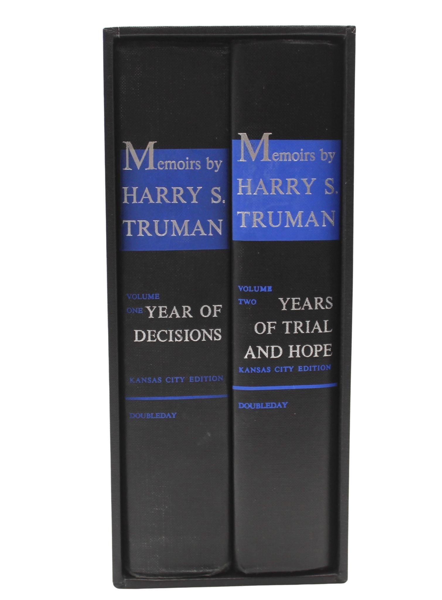 Memoirs: Year of Decisions and Years of Trial and Hope, Signed by Harry Truman For Sale 2