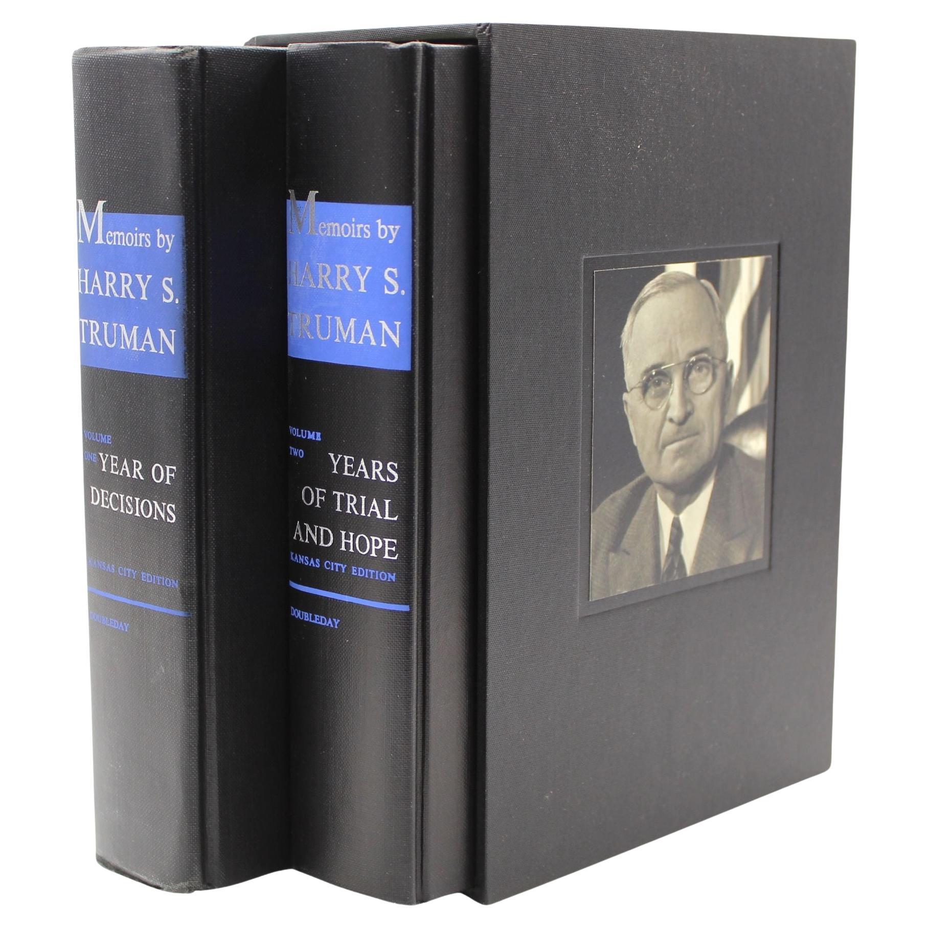 Memoirs: Year of Decisions and Years of Trial and Hope, Signed by Harry Truman For Sale