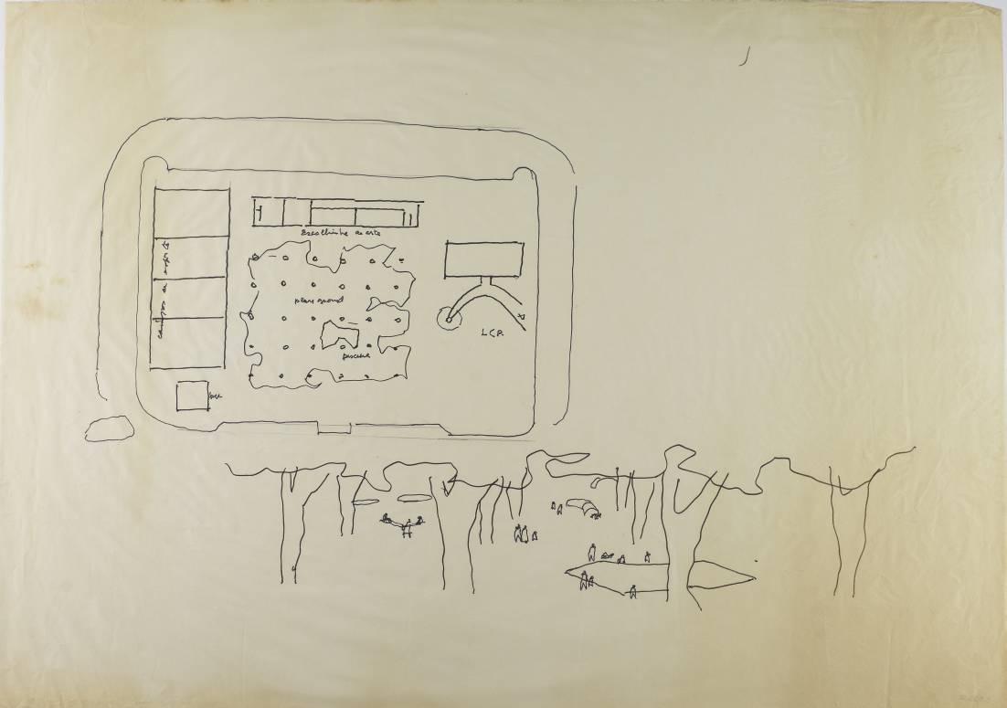 Présentation en reproduction hydrographique sur papier,
Signé dans le champ dactylographié, de la colonne commémorative Prestes construit à Palmas, capitale de l'État de Tocantins, c.1 991.

Cette reproduction hydrographique sur papier d'Oscar