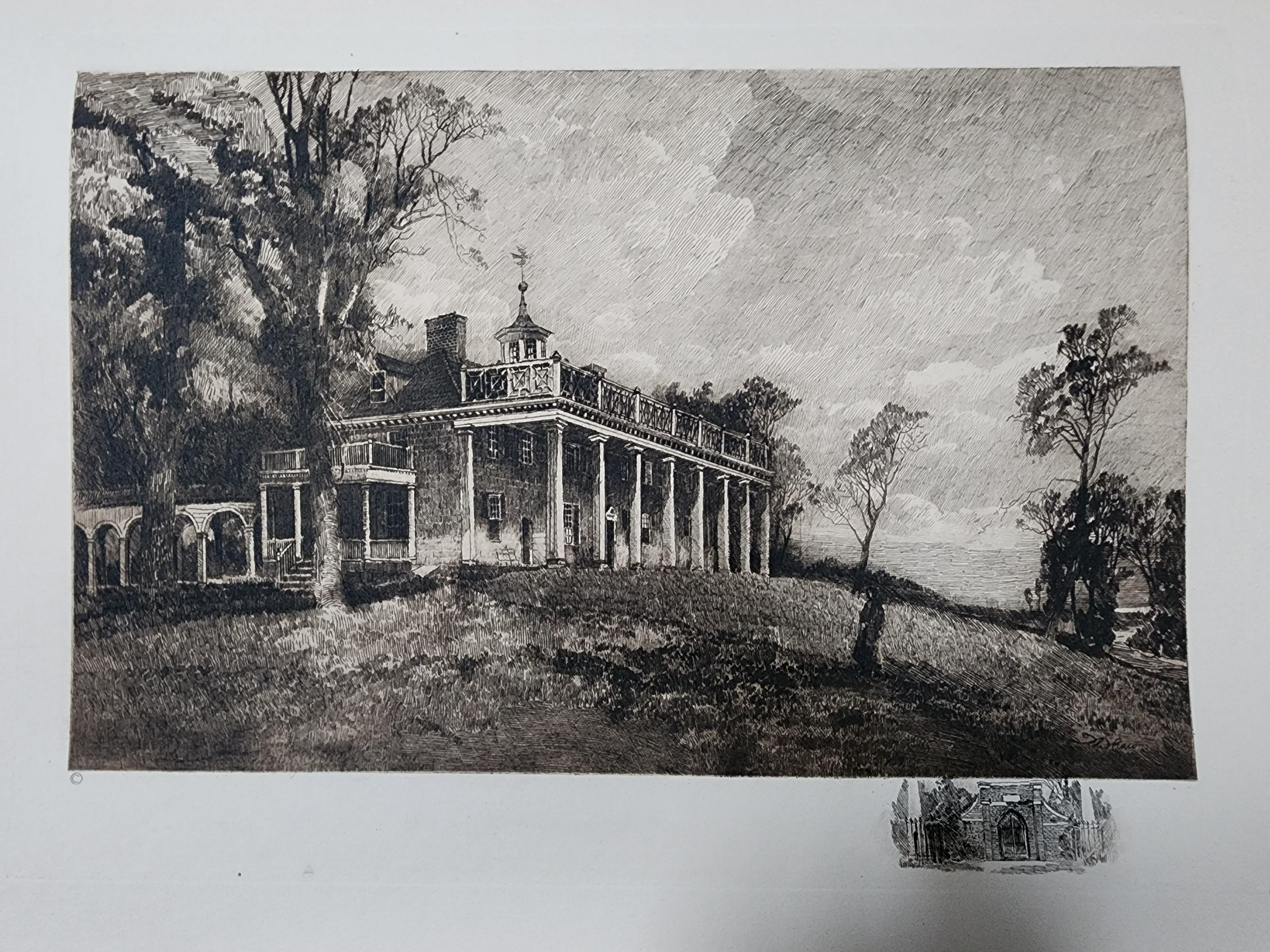 Américain Gravures commémoratives des monuments historiques d'Amérique, 1921 en vente