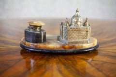 Memorial Marble Inkwell from the Early 20th Century