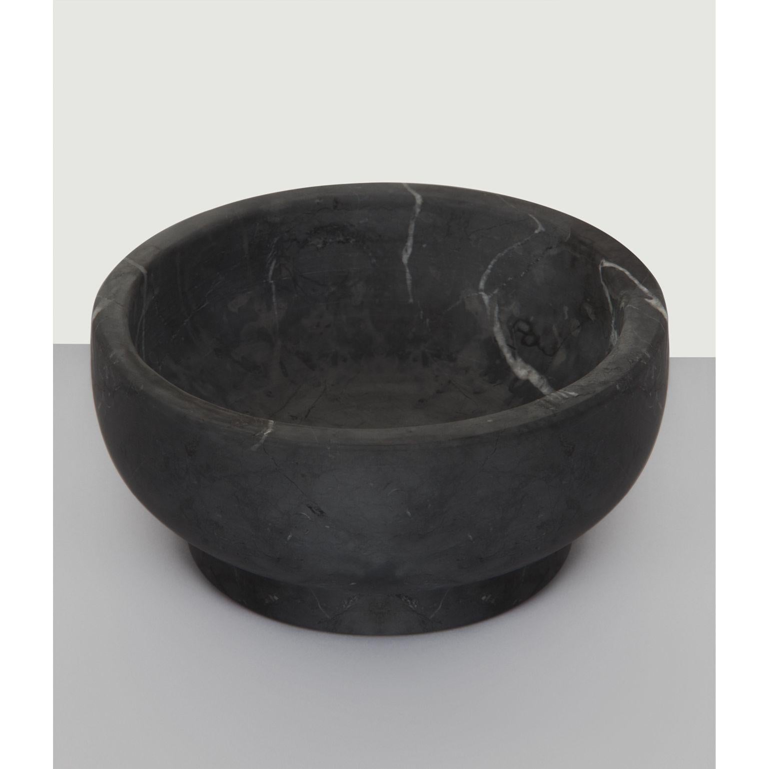 Italian Memory Bowl, Black by Cristoforo Trapani For Sale