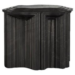 'Memory Distortion - Side Table', by Zeng Peng, Matt Dark Brown Marble