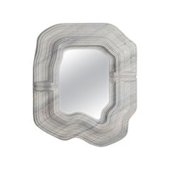 'Memory Distortion, Wall Mirror', by Zeng Peng, Matt Grey Marble